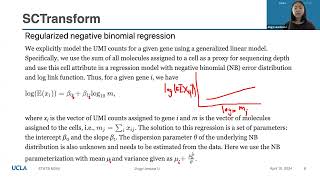 STATS M254  Statistical Methods in Comp Bio Spring 2024  Lec 4 scRNAseq normalization contd [upl. by Pickar]