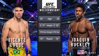 VICENTE LUQUE VS JOAQUIN BUCKLEY FULL FIGHT UFC ON ESPN 54 [upl. by Konopka]