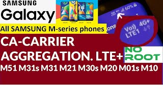 Carrier aggregationLTESamsung M51 M31s M31 M21 M01s M30s M20 [upl. by Leontina]