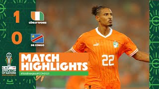 HIGHLIGHTS  Côte dIvoire 🆚 DR Congo  TotalEnergiesAFCON2023  Semi Finals [upl. by Ybba]