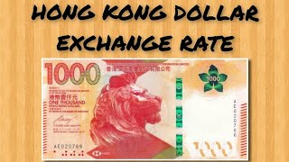 Hong Kong Dollar HKD Exchange Rate  Dollar To Peso  Dollar To Rupee  HKD To USD [upl. by Otilesoj534]