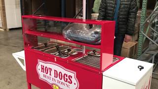 Commercial Mobile Hot Dog Cart Trailer Food Vending [upl. by Jp]