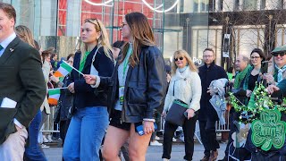 Live saint patricks day parade New York 2024 [upl. by Ardnasxela]