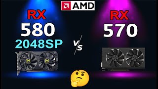 RX 570 vs RX 580 2048sp Aliexpress test in 10 games [upl. by Miller]