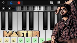 Master The Blaster  Master  Easy Piano Tutorial  Thalapathy Vijay Intro Song [upl. by Crescentia]