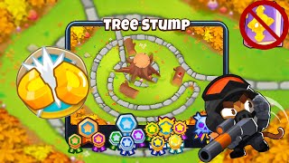 Tree Stump Half Cash Guide  No Monkey Knowledge  BTD 6 2023 Updated 4K [upl. by Nolasba]