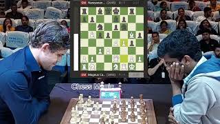 Magnus Carlsen vs SL Narayanan Carlsen blundersbut Tata Steel Chess India 2024 [upl. by Jaquelin427]