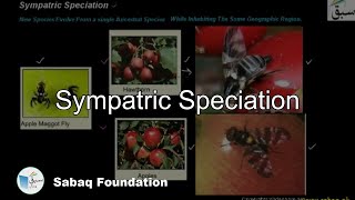 Sympatric Speciation Biology Lecture  Sabaqpk [upl. by Krock]