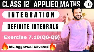 Ex 710Q6Q9  Substitition Method Concept Definite Integrals  ML Aggarwal Class 12 Applied Maths [upl. by Soalokcin834]