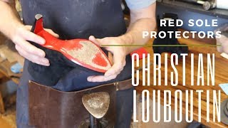 How To Protect Your Louboutin Heels  Adding Sole Protectors [upl. by Neitsirhc]