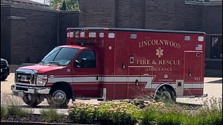 Lincolnwood Ambulance 45 responding [upl. by Ezarras]