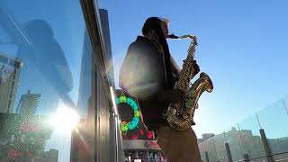 Erykah Badu  Appletree Sax Cover by Squiddy Jamzzz  Street Performer [upl. by Ardnatal776]