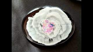 RosenUntersetzer aus Epoxidharz 🌺 Resin Rose Coaster 🌺 [upl. by Dewain562]