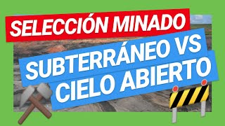 Relación critica de desbroce RCD  Selección del METODO DE EXPLOTACION cielo abierto o subterránea [upl. by Santiago164]