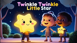 Twinkle Twinkle Little Star  Magical Starry Night Animation for Kids [upl. by Constant]