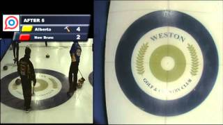 2016 Canadian Mixed Curling Championship Alberta vs New Brunswick [upl. by Pride]