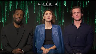 Interview Yahya AbdulMateen II Jessica Henwick and Jonathan Groff talk The Matrix Resurrections [upl. by Nosnevets]