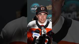 Philadelphia Flyers 1st Round Draft pick Jett Luchanko letsgoflyers [upl. by Lemuelah]