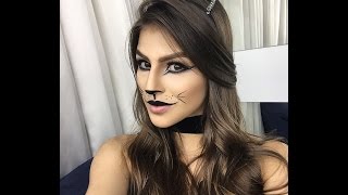 MAQUIAGEM DE GATINHA PARA CARNAVAL [upl. by Arada]