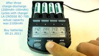 DealExtreme  ReviewampTest  Soshine AA 2500mAh Rechargeable NiMH Batteries [upl. by Adyahs]