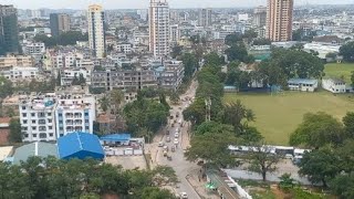 Mombasa city Kenya the coastal city latest aerial view and entering the city from the west [upl. by Xer655]