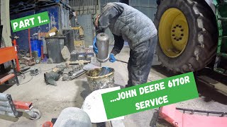 JOHN DEERE 6170R SERVICE PART 1  Fenland Farming Adventures [upl. by Rriocard]