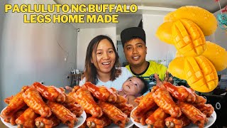 Pagluluto ng aking asawa ng Buffalo legs at swabe ang sarap sa panangtanghalian at fresh na mango [upl. by Aniteb]