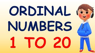 Ordinal numbers 1 to 20  Ordinal Numbers 1st To 20th  1 To 20 Ordinal Numbers First To Twentieth [upl. by Nichola]