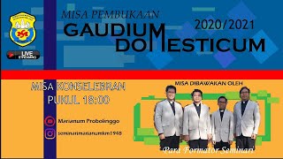 MISA PEMBUKAAN quotGAUDIUM DOMESTICUMquot 2020  1800  Seminarium Marianum [upl. by Nellir]