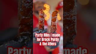 Party Ribs for Brock Purdy amp the 49ers chucksflavortrain partyribs 49ers bbqribs tftibbq [upl. by Yrallam741]