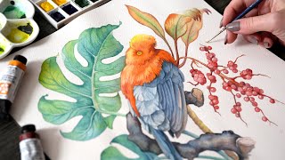 The Secret to Beautiful Watercolor Feathers [upl. by Swagerty]