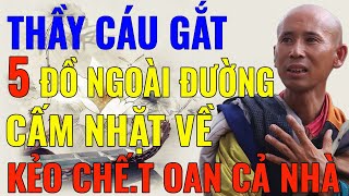 Thầy Minh Tuệ MỚI NHẤTquotThầy dặn nhặt được 5 đồ sau ngoài đường cấm đem về nhàquot minhtue minhtuệ [upl. by Adnawot]