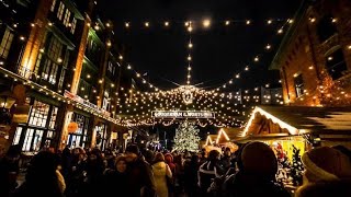 Distillery District Winter Christmas Market Toronto 2024 🎅🌲☃️ [upl. by Guibert]