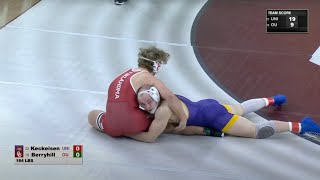 184lbs Parker Keckeisen UNI vs Carson Berryhill Oklahoma [upl. by Intosh]