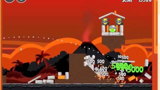 Angry Birds Tyrkisk Peber Volcano Level 3 87710 [upl. by Aicirt879]