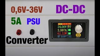 XYS3580 DCDC Buck Boost Converter CC CV 0636V 5A  Review  Mini Lab Power Supply [upl. by Drusus436]