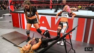 Nia Jax Tamina  The Riott Squad Attacks Ronda Rousey e Nathalya [upl. by Andaira692]