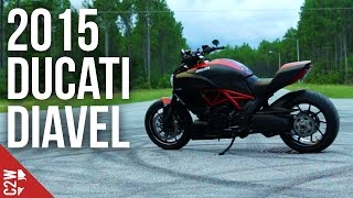 2015 Carbon Ducati Diavel  First Ride [upl. by Naejamron88]