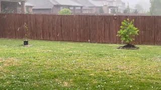 Hail hits eastern Texas [upl. by Erodasi]