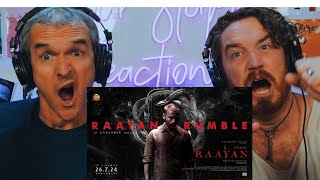 RAAYAN  Raayan Rumble Lyric Video  Dhanush  AR Rahman  REACTION [upl. by Hi]