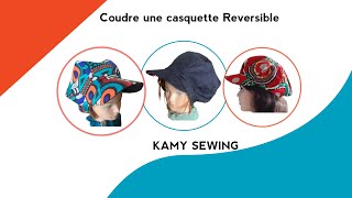 Tuto  comment coudre une Casquette réversible en wax Couture facile [upl. by Magner]