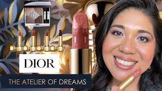 NEW DIOR Atelier of Dreams Collection House of Dreams amp Diorific lipsticks on TAN  BROWN SKIN [upl. by Aran]