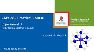 CMY 285 Preprac Safety Talk Experiment 3 [upl. by Pegeen]