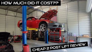 2 post car lift REVIEW [upl. by Amsaj]