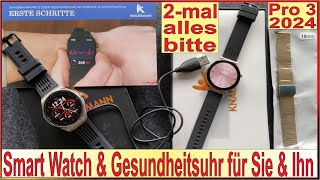 Knauermann PRO 3  2024  EKG SOS KI  Smartwatch Gesundheitsuhr mit den meisten Funktionen weltweit [upl. by Arnaud]