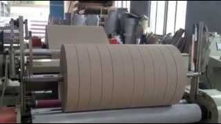 JSSR1600 Jumbo roll slitter rewinder rewind by single shaft [upl. by Jak]