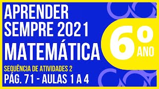 6º ANO EF  APRENDER SEMPRE 2021 VOL1  AULAS 1 A 4 – IMAGENS E FIGURAS ESPACIAIS PLANIFICAÇÕES [upl. by Brecher412]