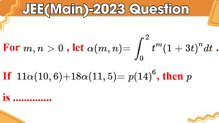 JEEM2023 Question Definite Integration Solution by Er Pradeep Sinha BTech  IITBHU [upl. by Buckley]