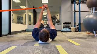 Core Stability Pallof Press in Supine [upl. by Justine]