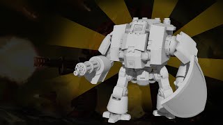 Primaris Dreadnought 3D Printed Warhammer 40k [upl. by Esiole]